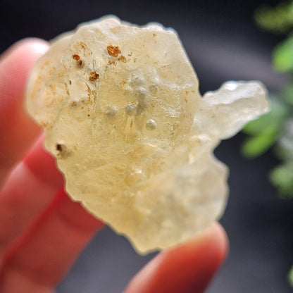 Libyan Desert Glass with Cristobalite Spheres 38.29g
