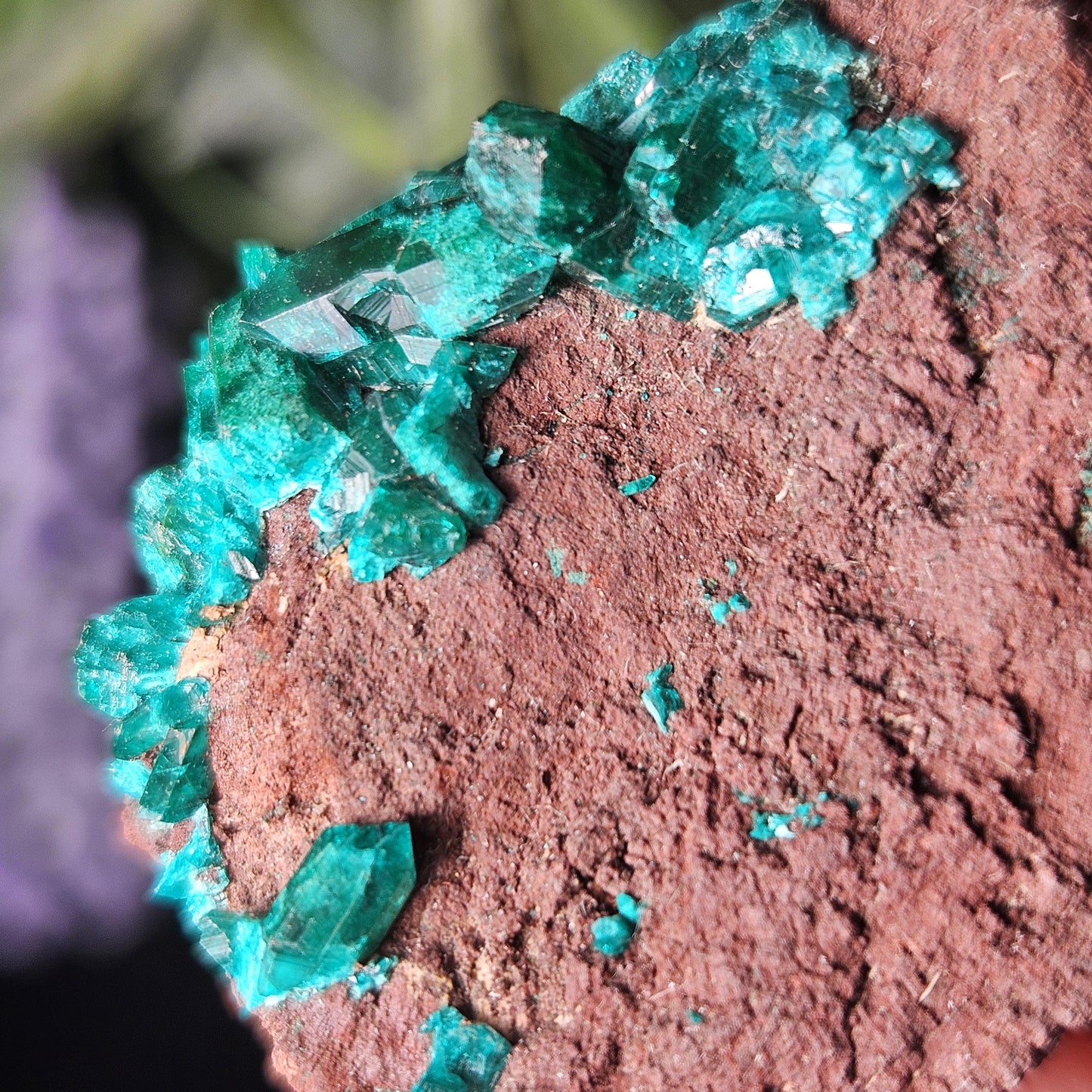 Dioptase Crystal Specimen 15.48g, Raw Congo Dioptase Stone