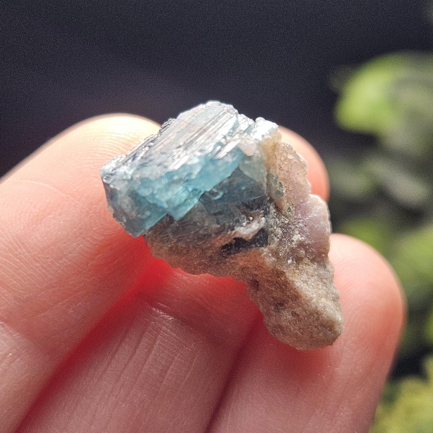 Blue Tourmaline Crystal Specimen from Brazil (3