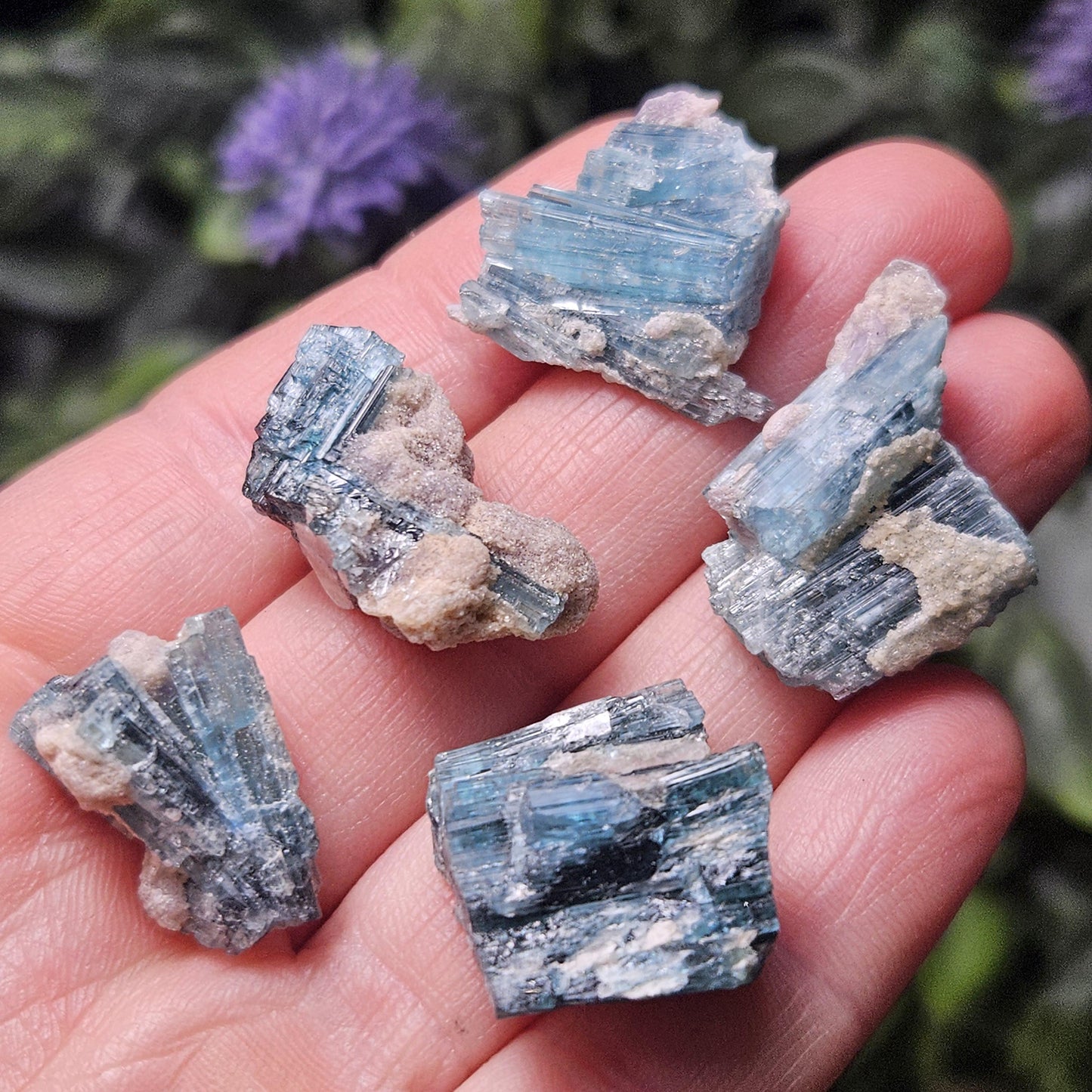 Blue Tourmaline Crystal Specimen from Brazil (3
