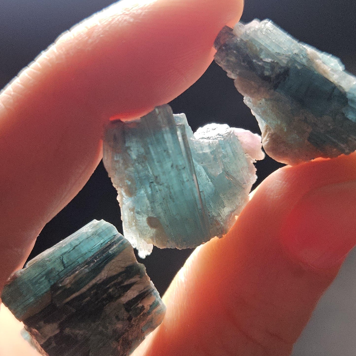 Blue Tourmaline Crystal Specimen from Brazil (3