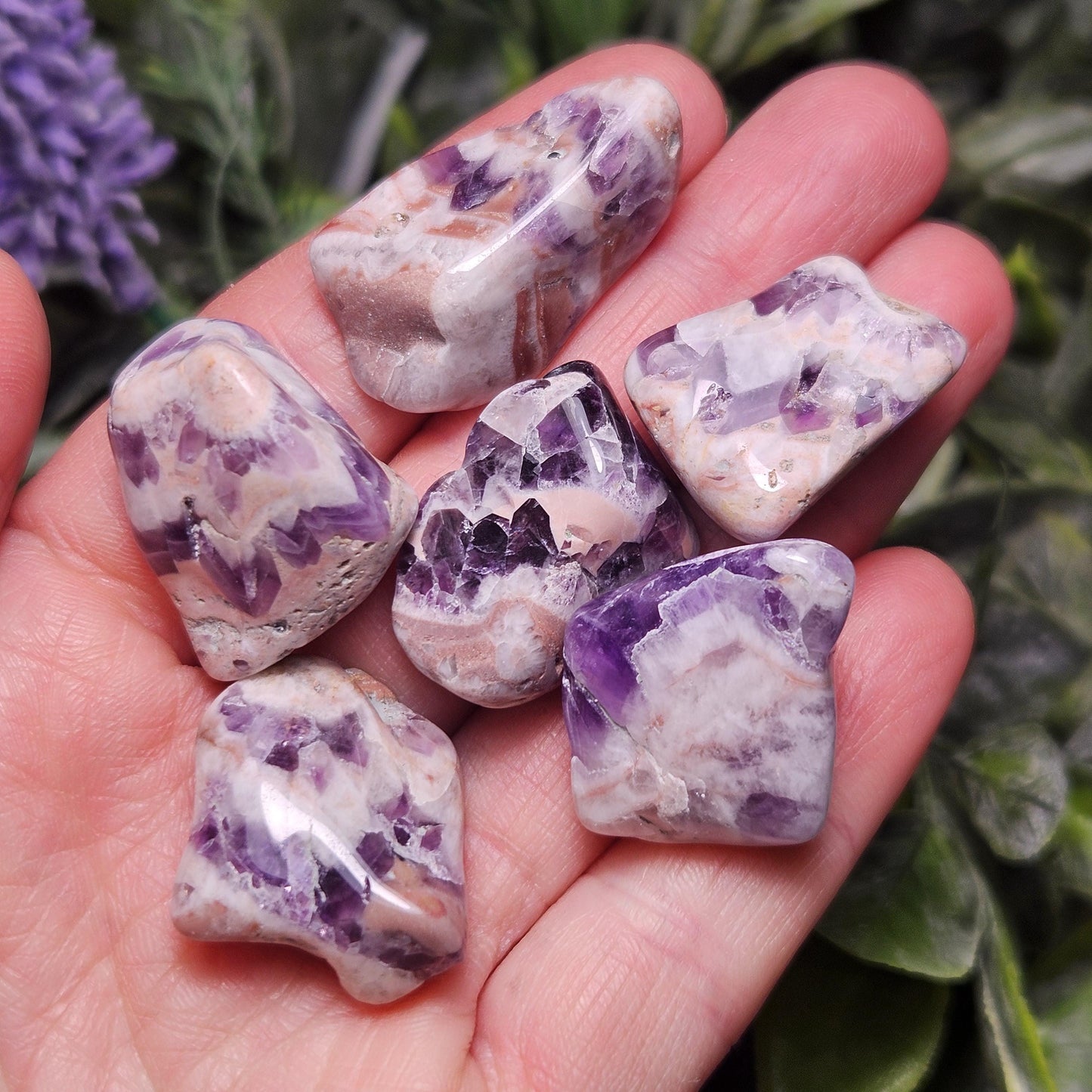 Pink Amethyst Chevron Crystal from Brazil