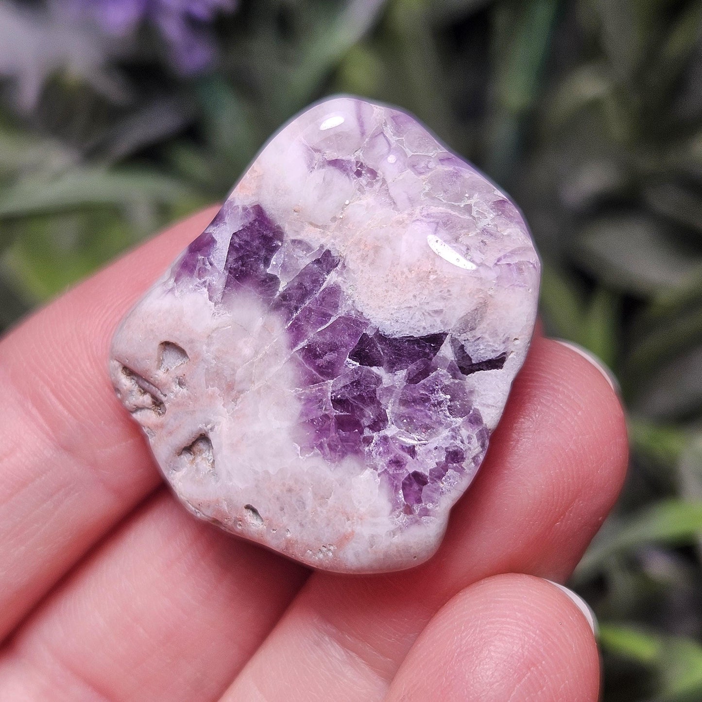 Pink Amethyst Chevron Crystal from Brazil