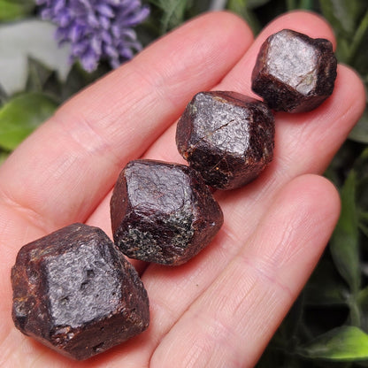 Raw Garnet Dodecahedron Crystal (Choose Your Size)
