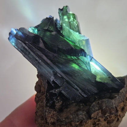 Vivianite Crystal Specimen 94.81g, Terminated Vivianite Crystal, Raw Blue