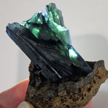 Vivianite Crystal Specimen 94.81g, Terminated Vivianite Crystal, Raw Blue