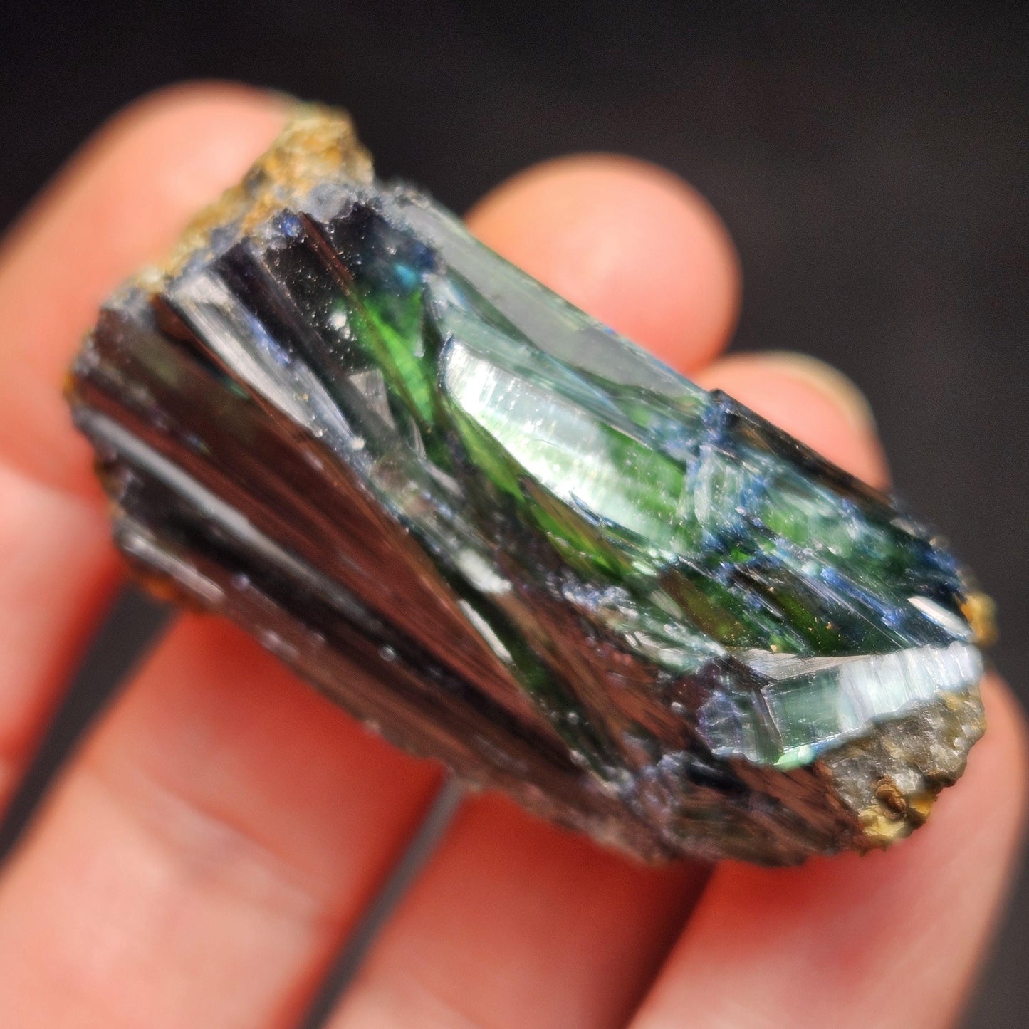 Vivianite Crystal Cluster 28.10g, Vivianite Specimen, Raw Blue