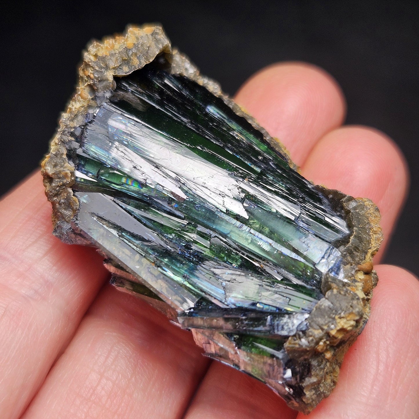 Vivianite Crystal Cluster 28.10g, Vivianite Specimen, Raw Blue