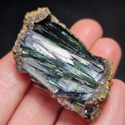 Vivianite Crystal Cluster 28.10g, Vivianite Specimen, Raw Blue