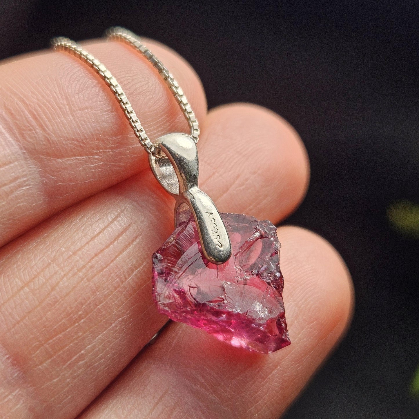 Raspberry Garnet Pendant