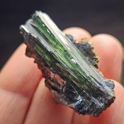 Vivianite Crystal Cluster 12.45g, Vivianite Specimen, Raw Blue