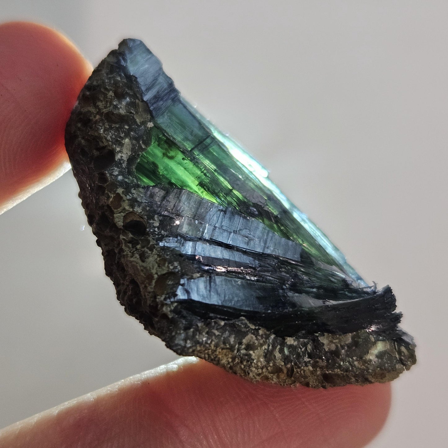 Vivianite Crystal Cluster 12.45g, Vivianite Specimen, Raw Blue