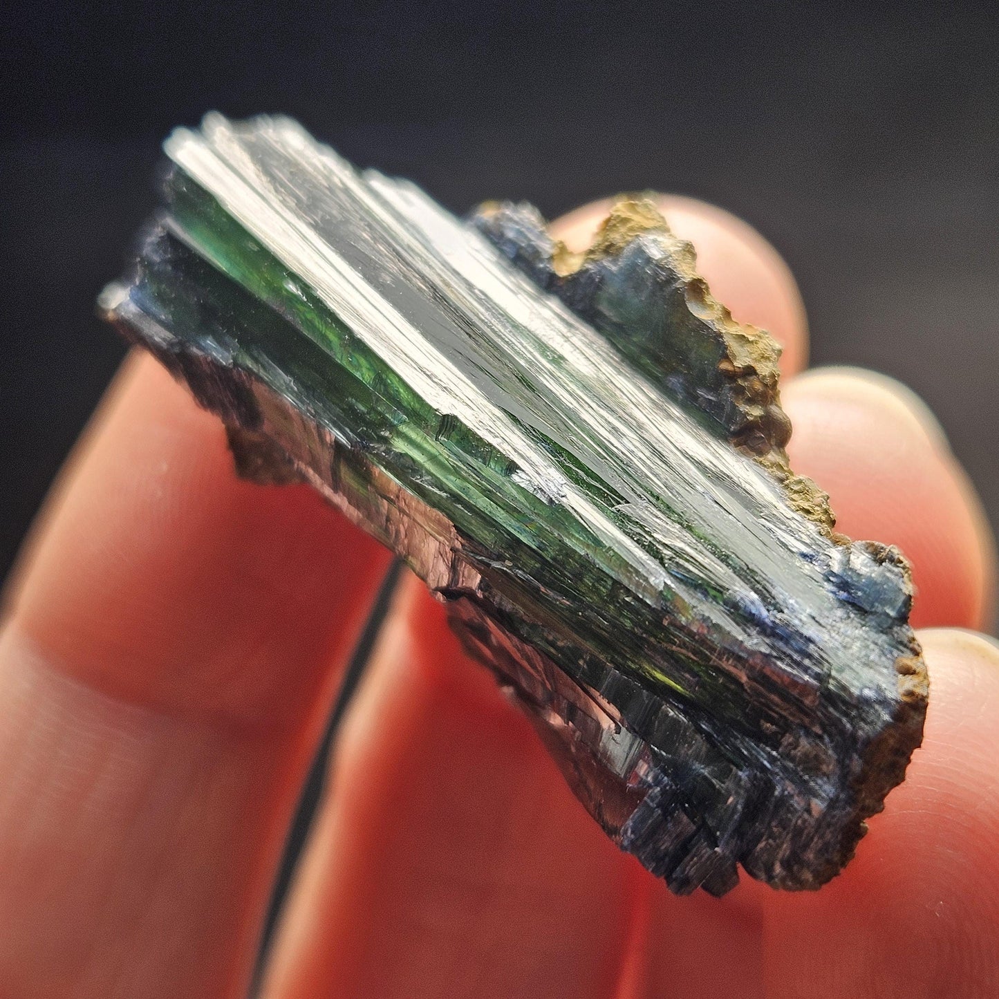 Vivianite Crystal Cluster 12.45g, Vivianite Specimen, Raw Blue