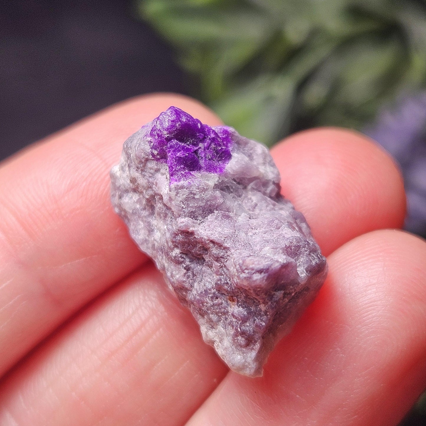 Gel Sugilite Crystal 4.87g, Raw South African Sugilite Stone Specimen