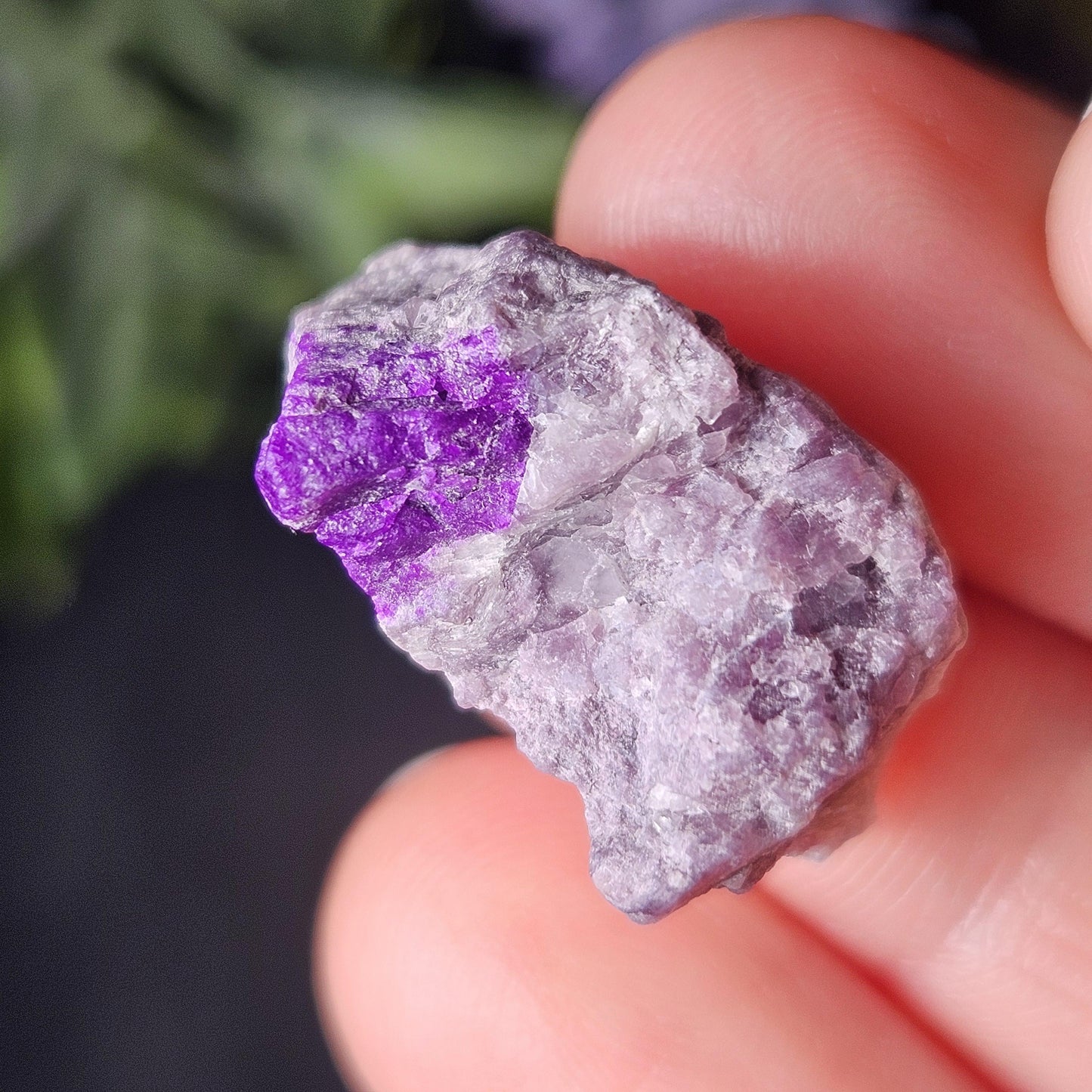 Gel Sugilite Crystal 4.87g, Raw South African Sugilite Stone Specimen