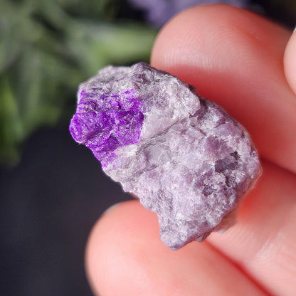 Gel Sugilite Crystal 4.87g, Raw South African Sugilite Stone Specimen