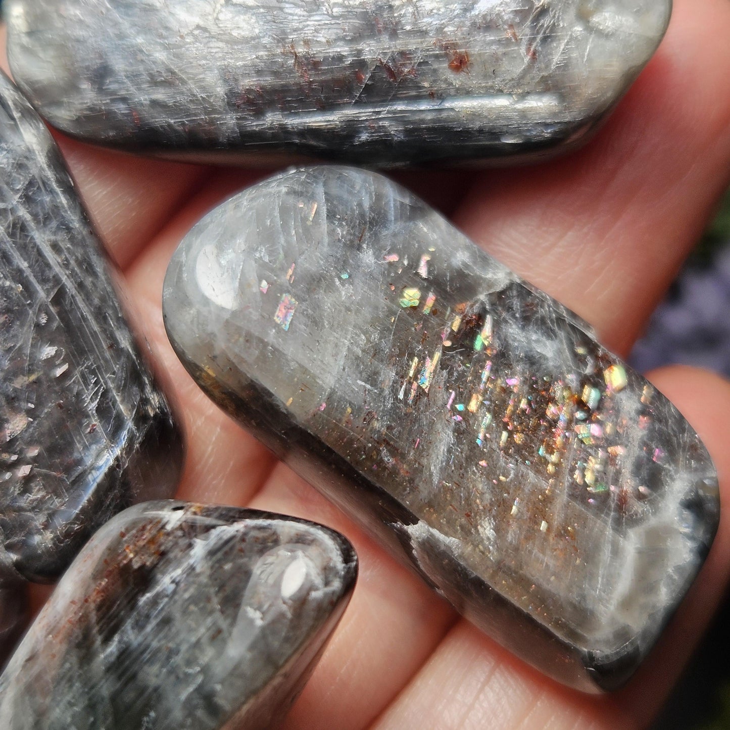 Meteor Shower Sunstone from Tanzania (8