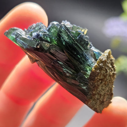 AAA Vivianite Crystal Specimen 13.37g, Terminated Vivianite Crystal, Raw Blue