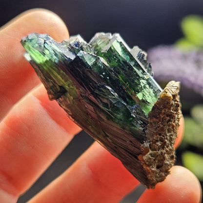 AAA Vivianite Crystal Specimen 13.37g, Terminated Vivianite Crystal, Raw Blue