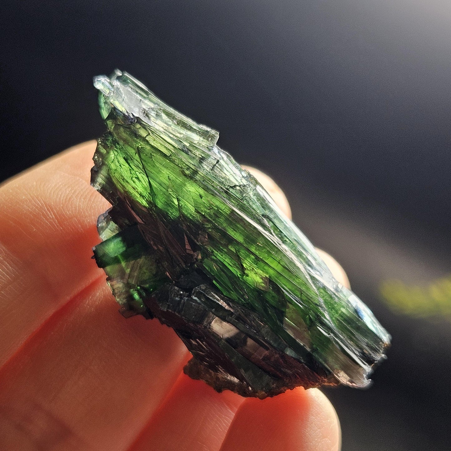 AAA Vivianite Crystal Specimen 13.37g, Terminated Vivianite Crystal, Raw Blue