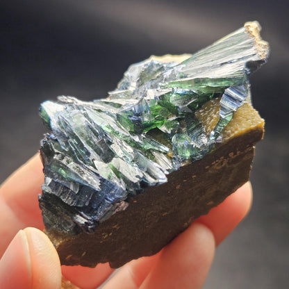 Vivianite Crystal Cluster 126.53g, Vivianite Specimen, Raw Blue
