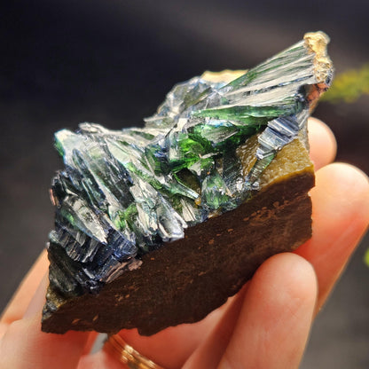 Vivianite Crystal Cluster 126.53g, Vivianite Specimen, Raw Blue