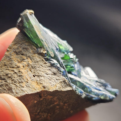 Vivianite Crystal Cluster 126.53g, Vivianite Specimen, Raw Blue