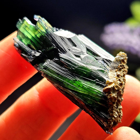 AAA Vivianite Crystal Specimen 13.37g, Terminated Vivianite Crystal, Raw Blue