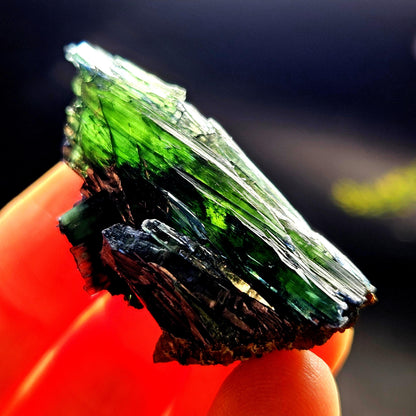 AAA Vivianite Crystal Specimen 13.37g, Terminated Vivianite Crystal, Raw Blue