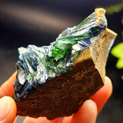 Vivianite Crystal Cluster 126.53g, Vivianite Specimen, Raw Blue
