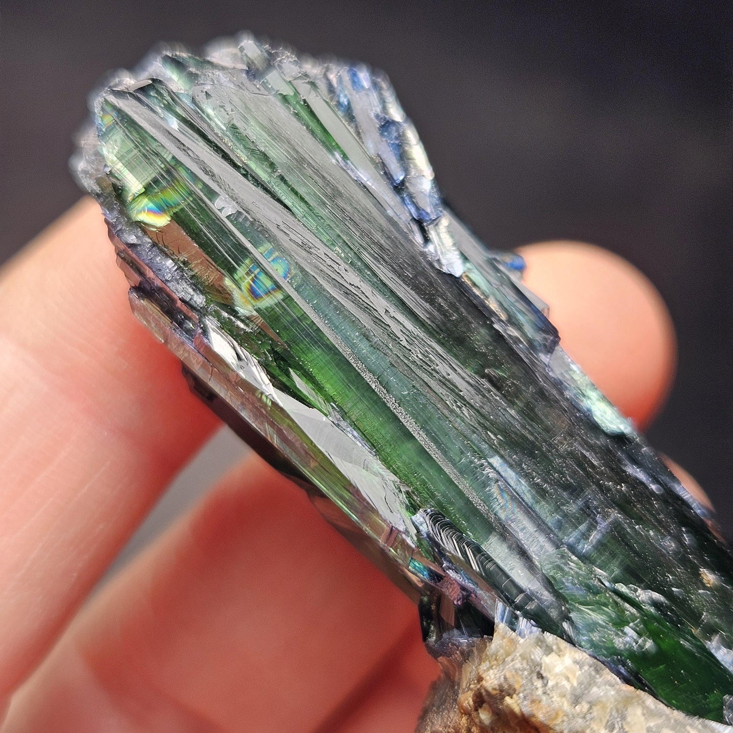 Vivianite Crystal Specimen 39.00g, Terminated Vivianite Crystal, Raw Blue