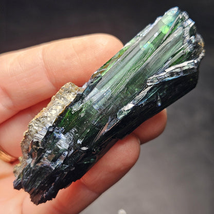 Vivianite Crystal Specimen 39.00g, Terminated Vivianite Crystal, Raw Blue