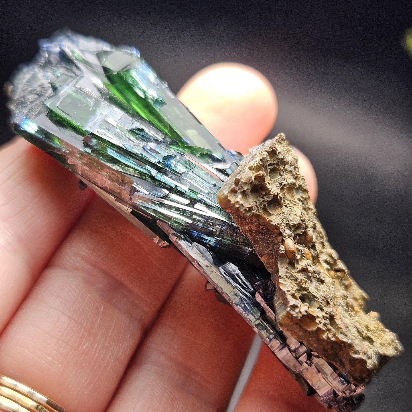 Vivianite Crystal Specimen 39.00g, Terminated Vivianite Crystal, Raw Blue
