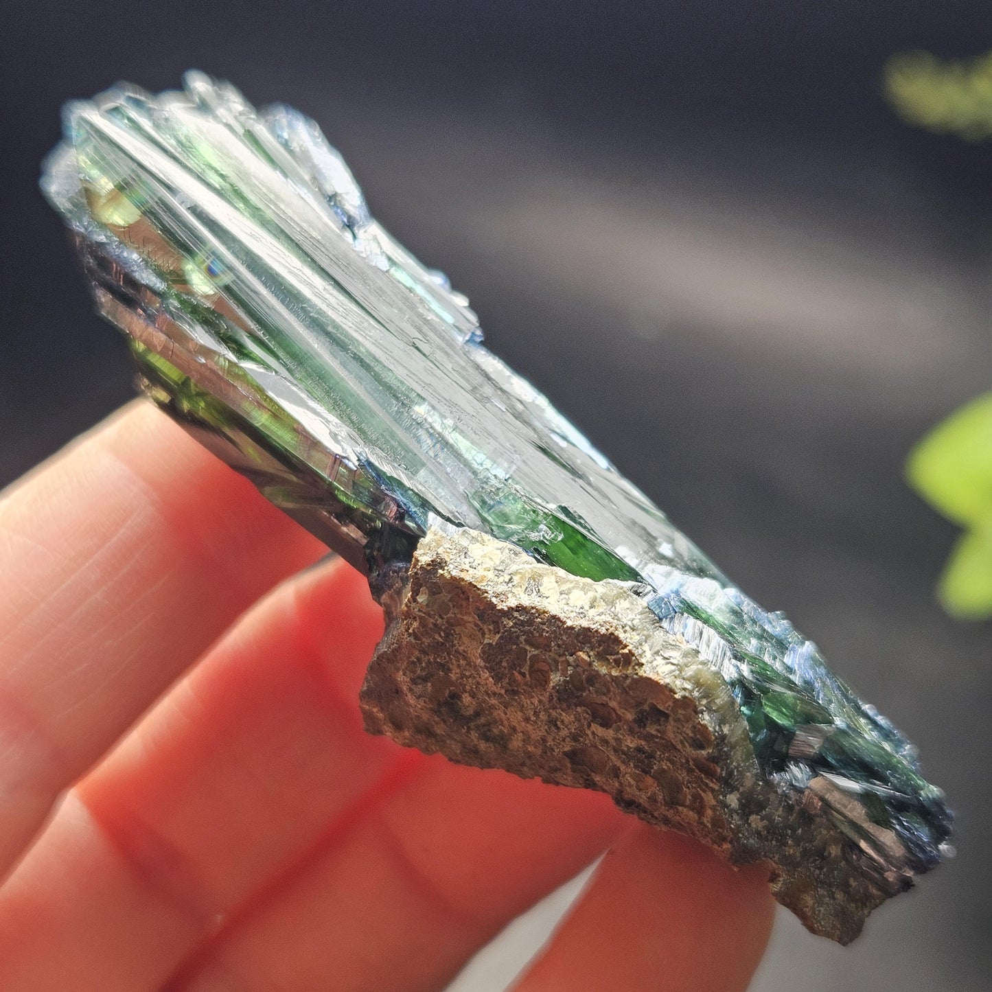 Vivianite Crystal Specimen 39.00g, Terminated Vivianite Crystal, Raw Blue