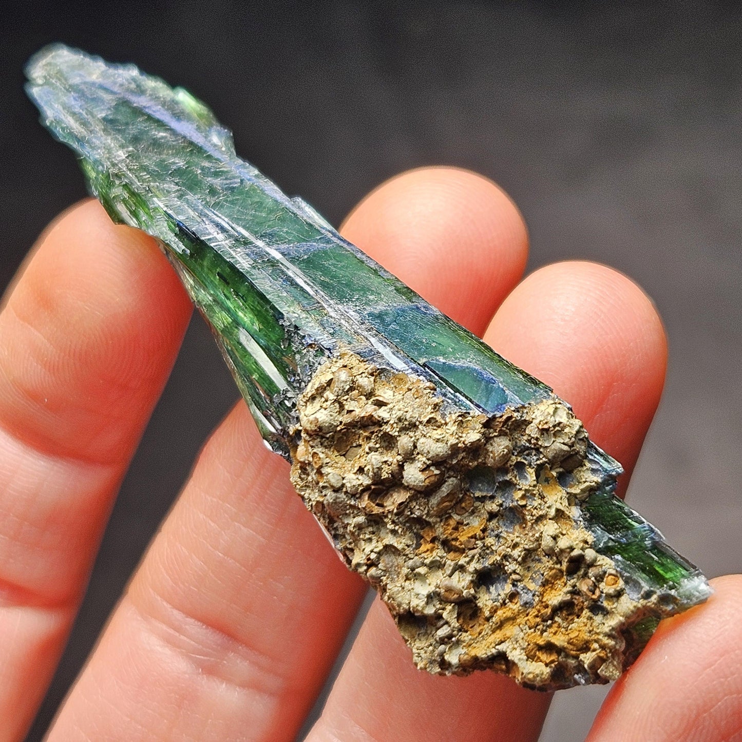 Vivianite Crystal Cluster 18.37g, Vivianite Specimen, Raw Blue