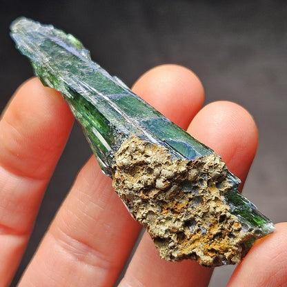 Vivianite Crystal Cluster 18.37g, Vivianite Specimen, Raw Blue