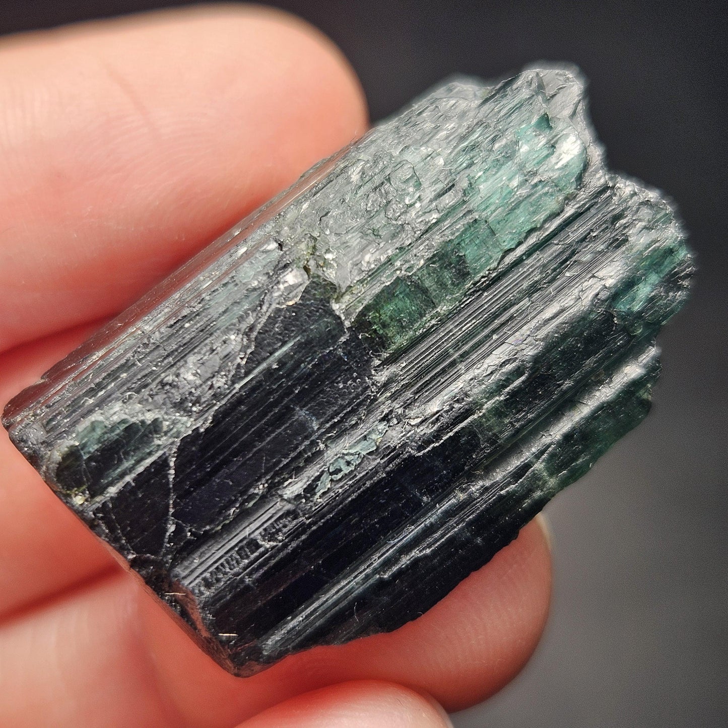 Blue Tourmaline Crystal 14.19g