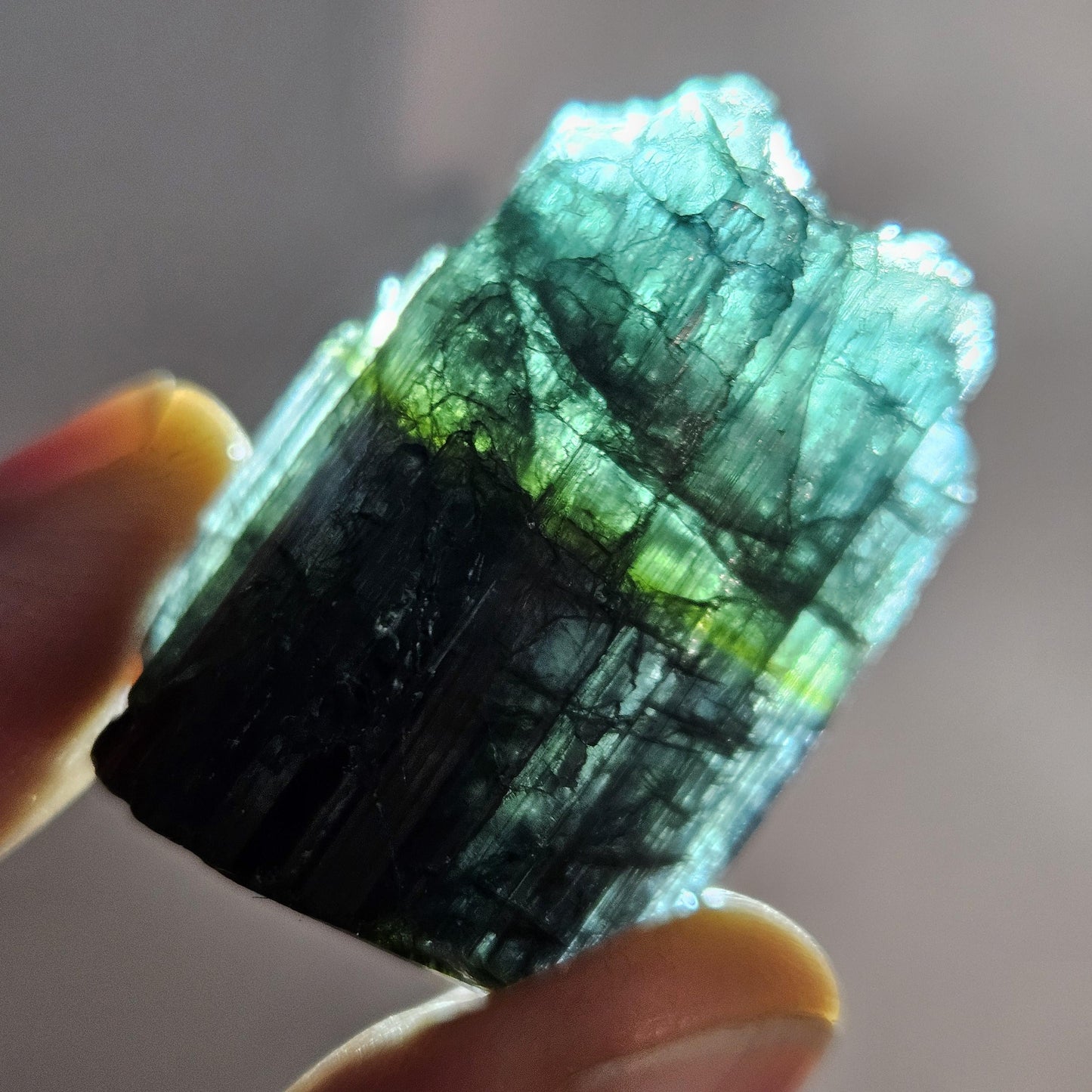 Blue Tourmaline Crystal 14.19g