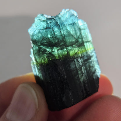 Blue Tourmaline Crystal 14.19g