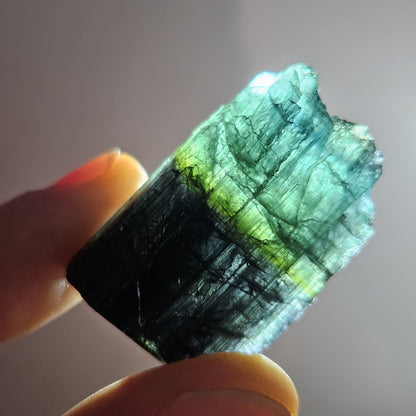 Blue Tourmaline Crystal 14.19g