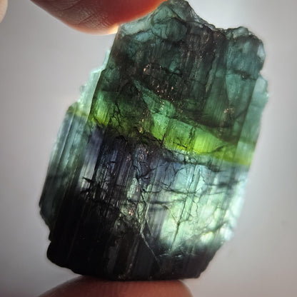 Blue Tourmaline Crystal 14.19g