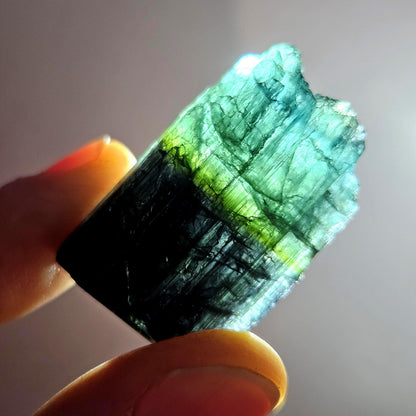 Blue Tourmaline Crystal 14.19g