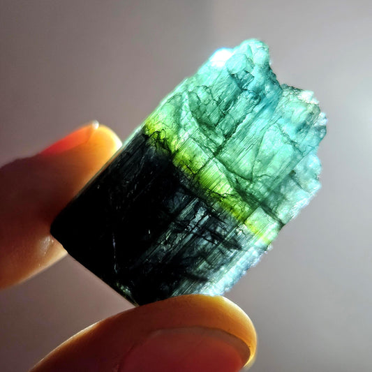 Blue Tourmaline Crystal 14.19g