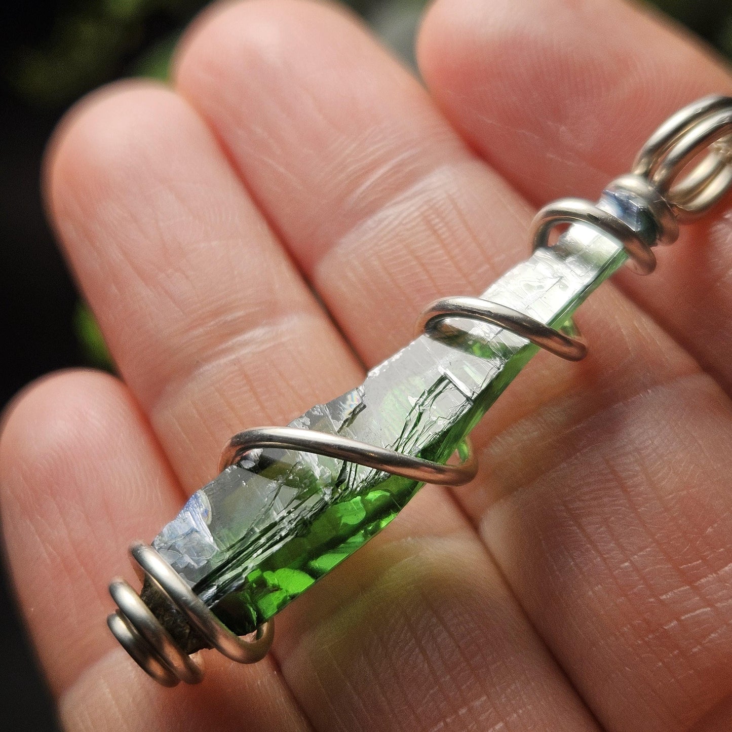Vivianite Crystal Pendant, High Quality Terminated Specimen