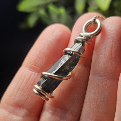 Vivianite Crystal Pendant, High Quality Terminated Specimen