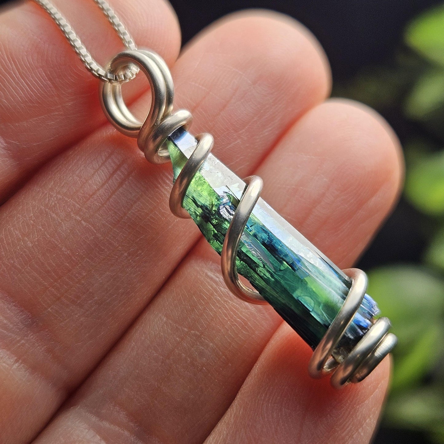 Vivianite Crystal Pendant, High Quality Terminated Specimen