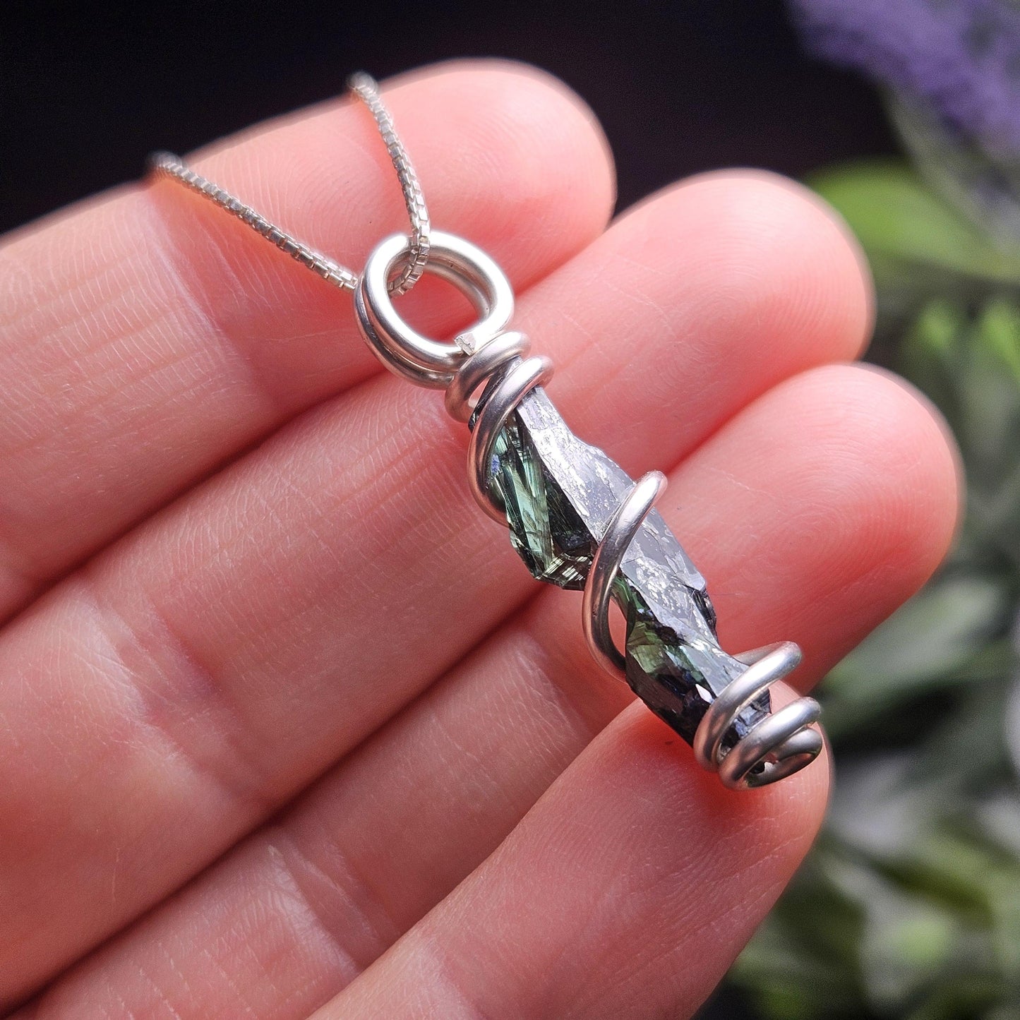 Vivianite Crystal Pendant, High Quality Terminated Specimen
