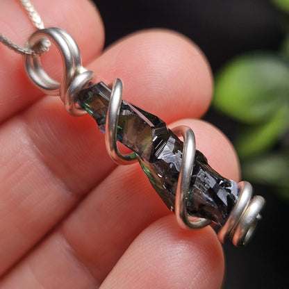 Vivianite Crystal Pendant, High Quality Terminated Specimen
