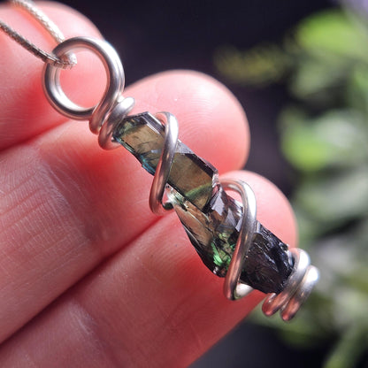 Vivianite Crystal Pendant, High Quality Terminated Specimen