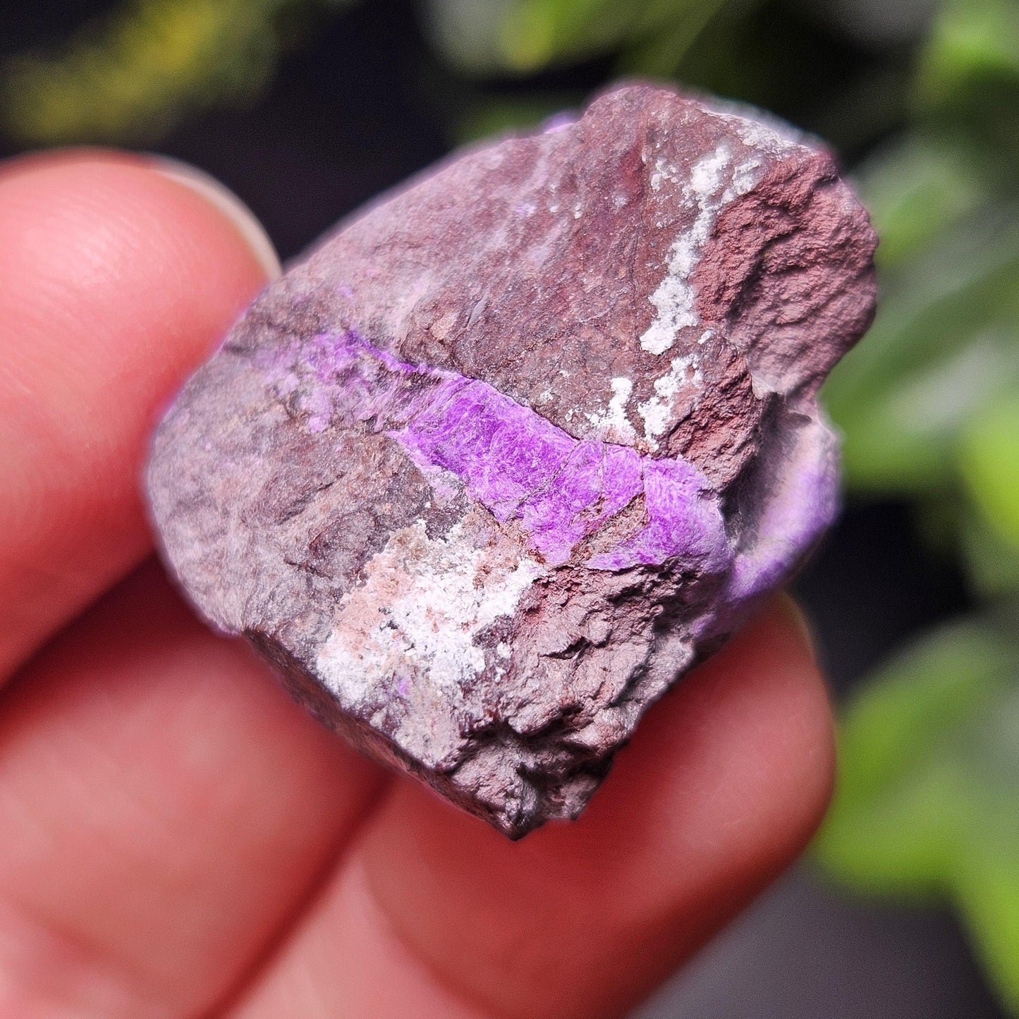 Raw Fibrous Sugilite Specimen 8.11g, Sugilite Crystal from South Africa